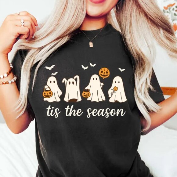 Tops - Retro Halloween Shirt, Spooky Season Shirt, Tis The Season Shirt